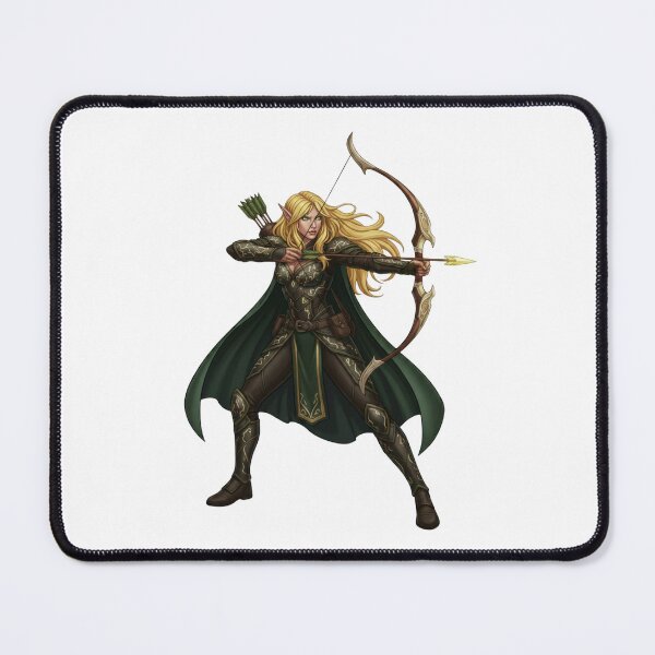 Item preview, High Elf Ranger Archer - Woodland Guardian - Fantasy RPG Art designed and sold by SlomianyPisarz.