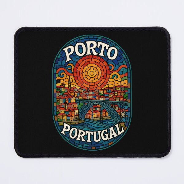 Item preview, Porto Stained Glass Art Travel designed and sold by TomFrontierArt.