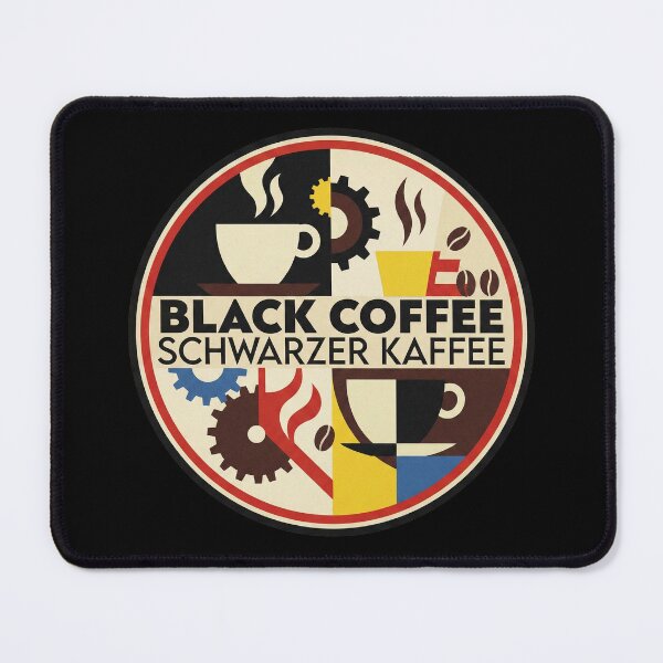 Item preview, The Rational Roast: Bauhaus Black Coffee Minimalist Art designed and sold by FreiherrPK.