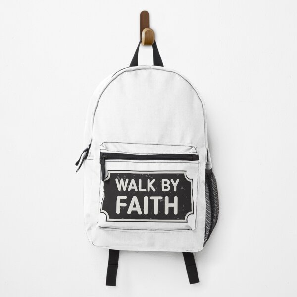 Item preview, Walk by Faith Christian Typography Sign designed and sold by StickifyArt.