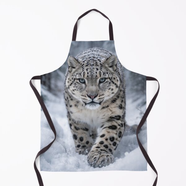 Item preview, Snow Leopard in Winter Forest – Majestic Wildlife Art designed and sold by Darlin8888.