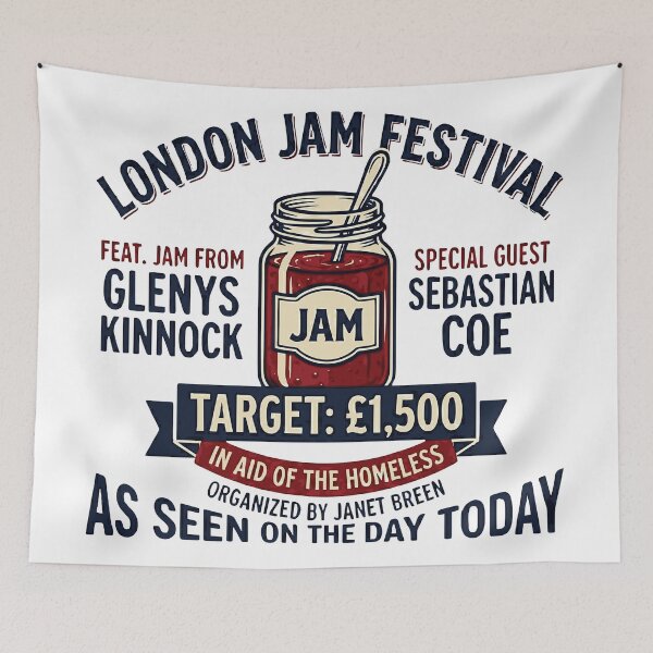Item preview, London Jam Festival as Advertised on The Day Today designed and sold by loganferret.