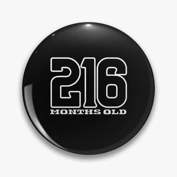 Item preview, 216 Months Old Birthday Joke designed and sold by tctyyoztse23.