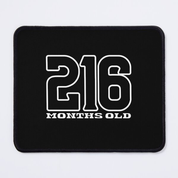 Item preview, 216 Months Old Birthday Joke designed and sold by tctyyoztse23.