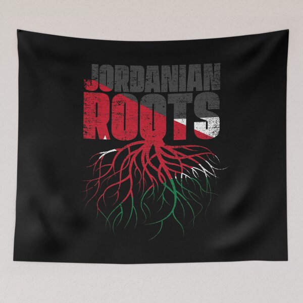 Item preview, Jordanian Roots Jordan Heritage Flag designed and sold by GabbyKash.