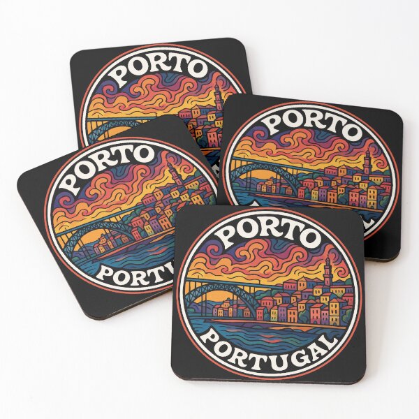 Item preview, Porto Portugal Trippy Travel Art designed and sold by TomFrontierArt.