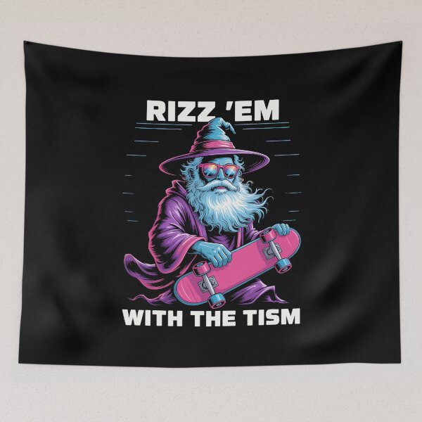 Item preview, Rizz Em With The Tism Autism Awareness Funny Meme designed and sold by sterabamineh.