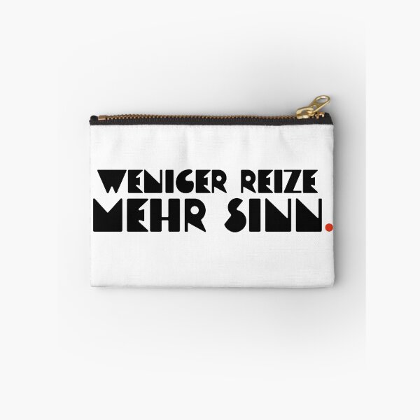 Item preview, Weniger Reise, Mehr Sinn | Minimalist German Typography designed and sold by SmartPatterns.