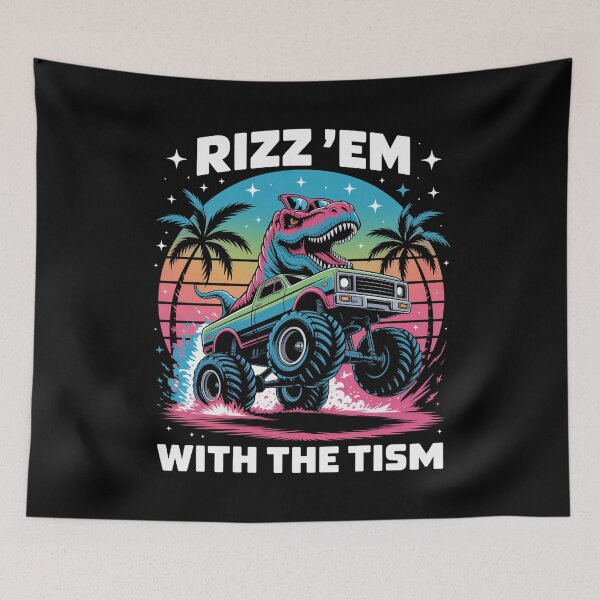 Item preview, Rizz Em With The Tism Autism Awareness Funny designed and sold by sterabamineh.