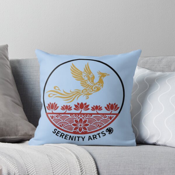Item preview, Serenity Arts – Golden Phoenix & Lotus Logo designed and sold by Dogandesighn.