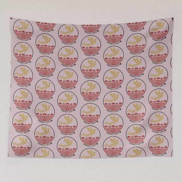 Item preview, Serenity Arts – Golden Phoenix & Lotus Logo designed and sold by Dogandesighn.