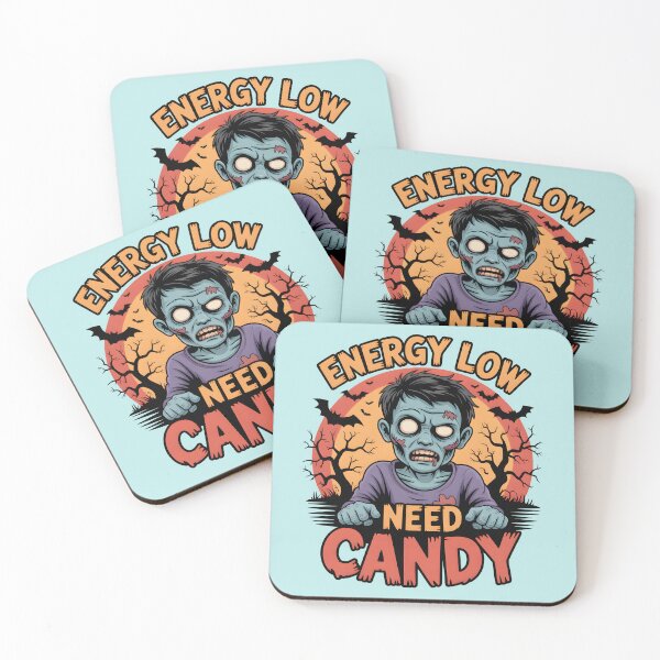Item preview, Energy Low Need Candy – Funny Halloween Zombie designed and sold by Jollys-ArtShop.