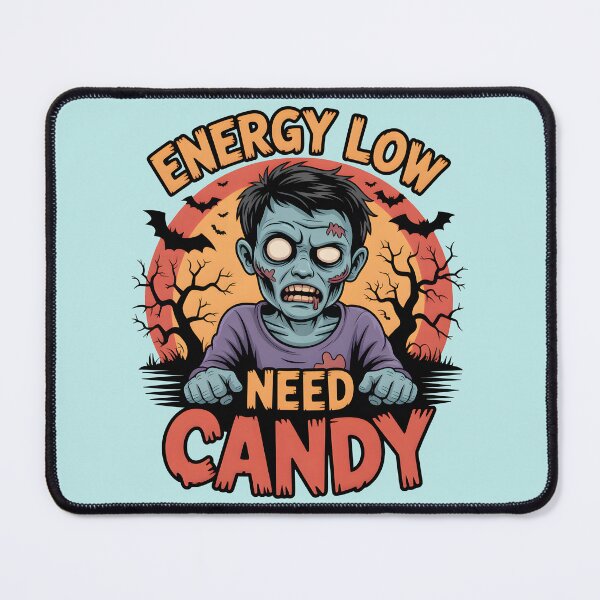 Item preview, Energy Low Need Candy – Funny Halloween Zombie designed and sold by Jollys-ArtShop.
