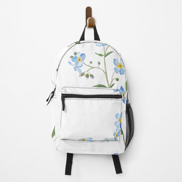 Item preview, hand painted blue forget me not flowers 2021 watercolor  designed and sold by ColorandColor.