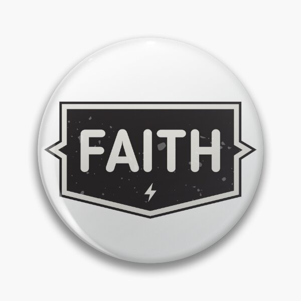 Item preview, Faith Christian Minimal Typography Badge designed and sold by StickifyArt.