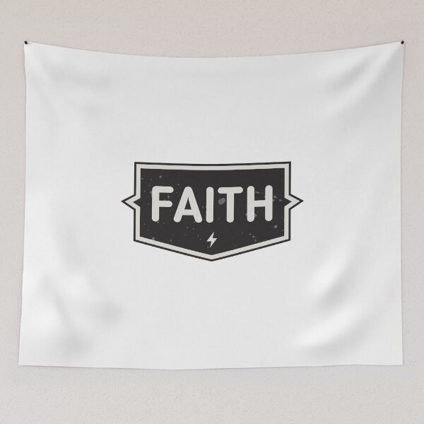Item preview, Faith Christian Minimal Typography Badge designed and sold by StickifyArt.