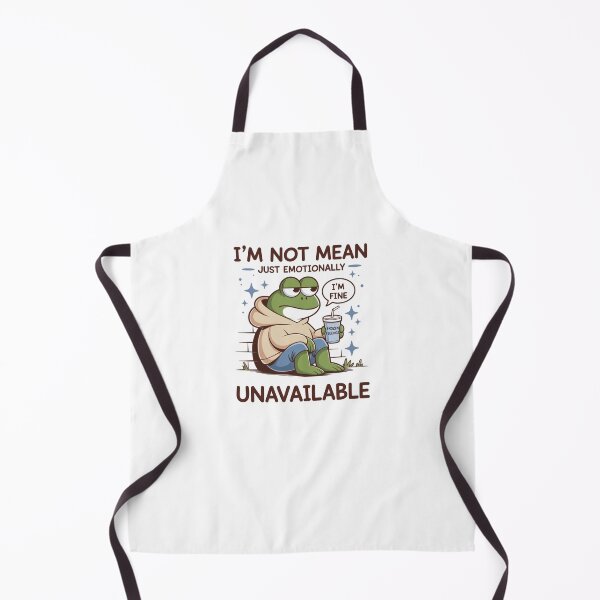 Item preview, Emotionally Unavailable Frog – Relatable Introvert Energy designed and sold by Suzy Perez Art.