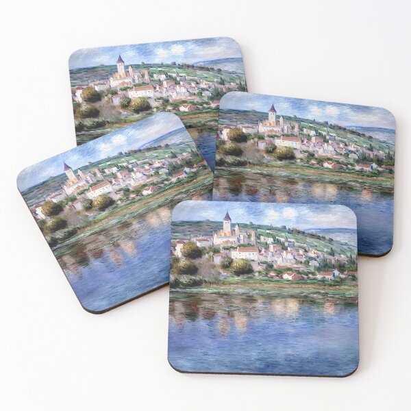Item preview, Vétheuil - View of the Seine and the Village in Summer Light  designed and sold by artdesignsnow.
