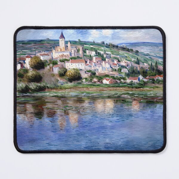 Item preview, Vétheuil - View of the Seine and the Village in Summer Light designed and sold by artdesignsnow.