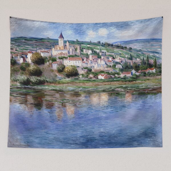 Item preview, Vétheuil - View of the Seine and the Village in Summer Light  designed and sold by artdesignsnow.