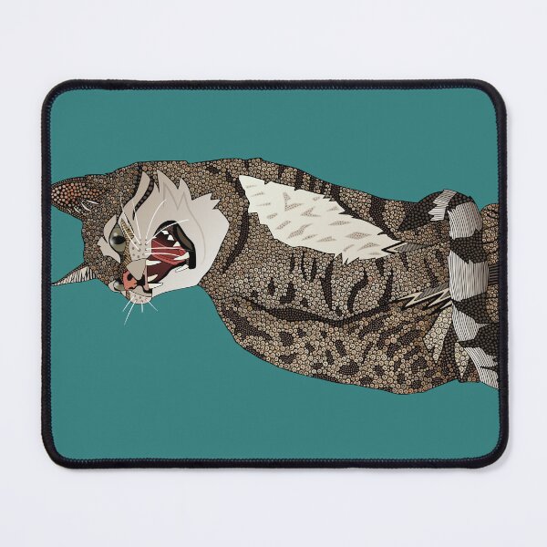 Item preview, Indian desert cat teal designed and sold by scrummy.