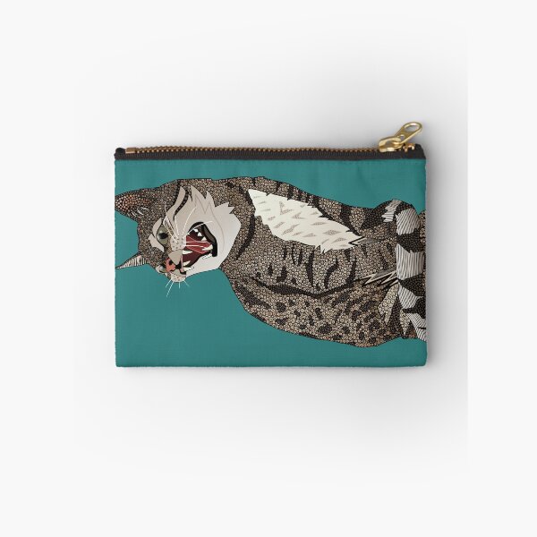 Item preview, Indian desert cat teal designed and sold by scrummy.