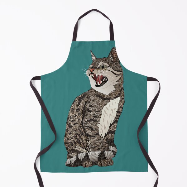 Item preview, Indian desert cat teal designed and sold by scrummy.