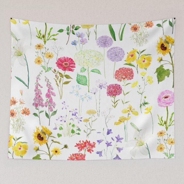 Item preview, colorful botanical flowers collection 2020 designed and sold by ColorandColor.