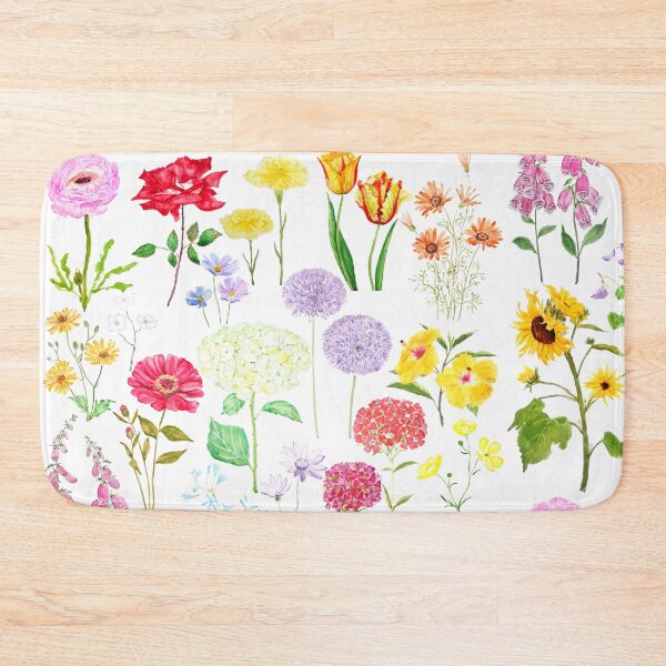 Item preview, colorful botanical flowers collection 2020 designed and sold by SelenePaintings .