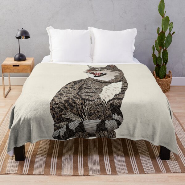 Item preview, Indian desert cat off white designed and sold by scrummy.