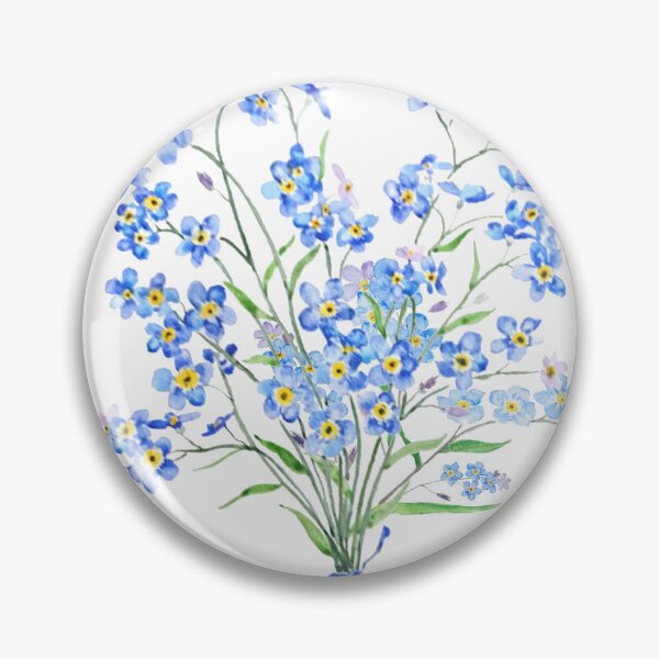 Item preview, hand painted forget me not bouquet 2020 designed and sold by SelenePaintings .