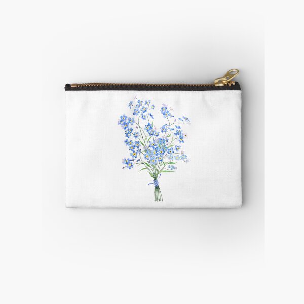 Item preview, hand painted forget me not bouquet 2020 designed and sold by ColorandColor.