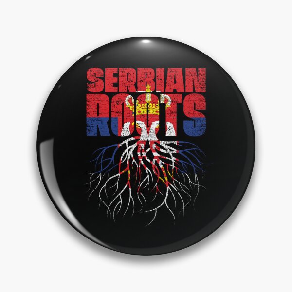 Item preview, Serbian Roots Serbia Heritage Flag designed and sold by GabbyKash.