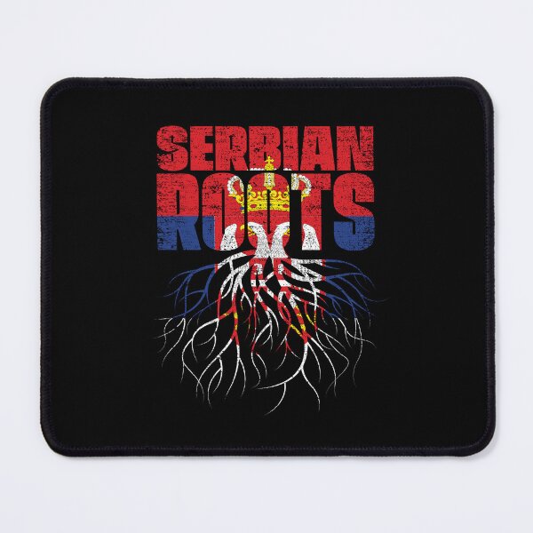 Item preview, Serbian Roots Serbia Heritage Flag designed and sold by GabbyKash.