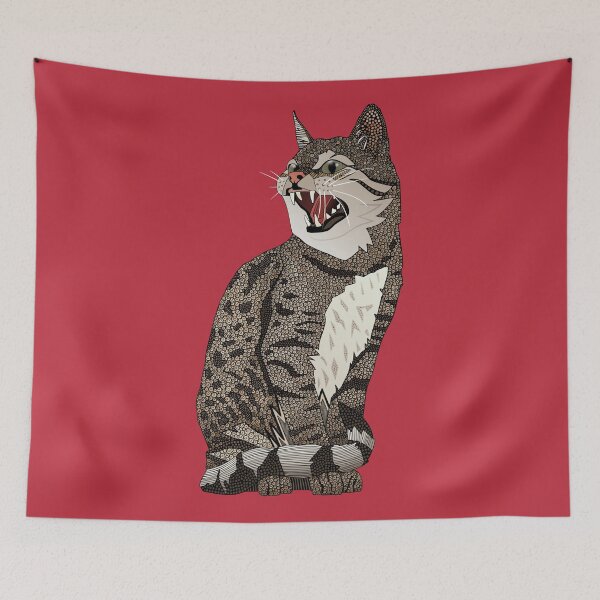 Item preview, Indian desert cat scarlet designed and sold by scrummy.
