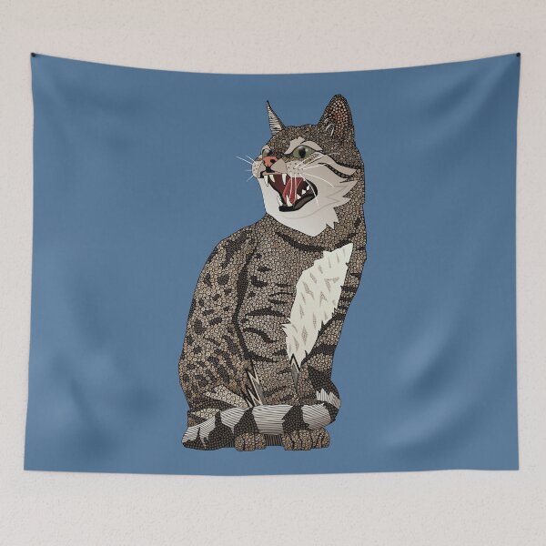 Item preview, Indian desert cat denim designed and sold by scrummy.