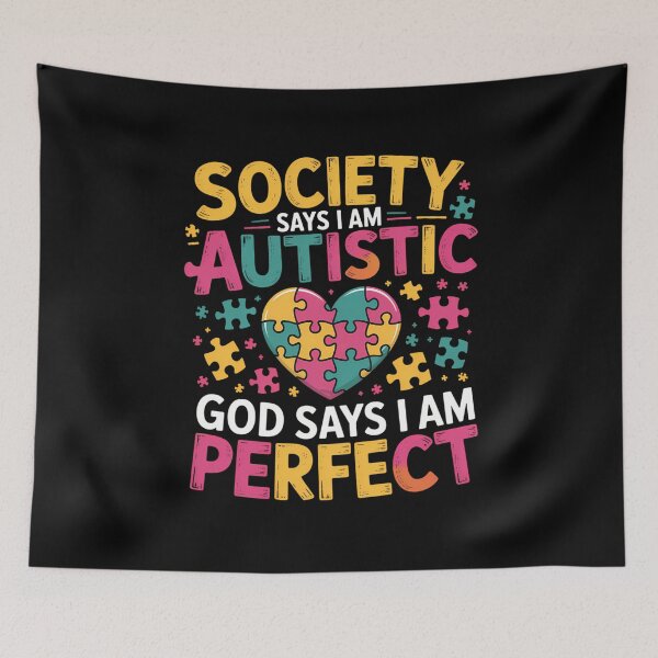 Item preview, Society Say I Am Autistic God Say I Am Perfect Autism designed and sold by sterabamineh.