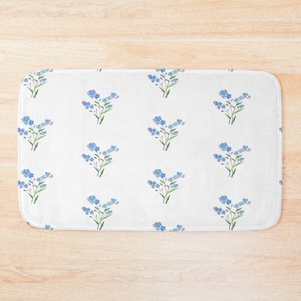 Item preview, hand painted blue forget me not 2 designed and sold by ColorandColor.