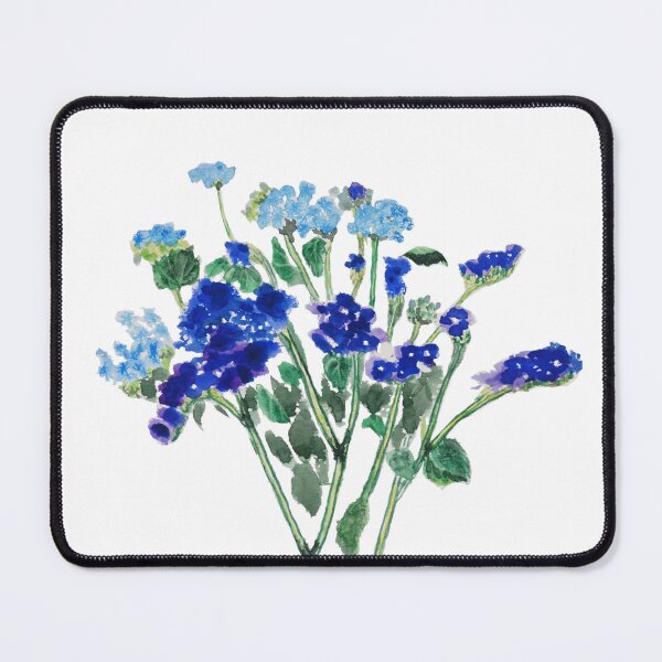 Item preview, hand painted blue flower  watercolor designed and sold by SelenePaintings .