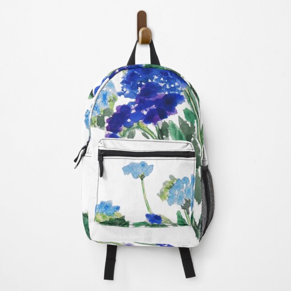Item preview, hand painted blue flower watercolor designed and sold by ColorandColor.