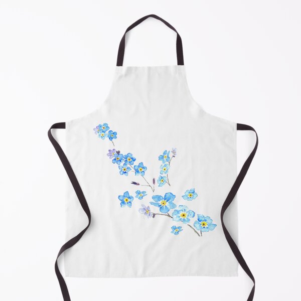Item preview, blue forget me not watercolor painting designed and sold by ColorandColor.