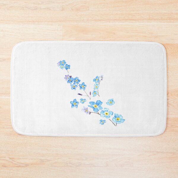Item preview, blue forget me not  watercolor painting  designed and sold by ColorandColor.