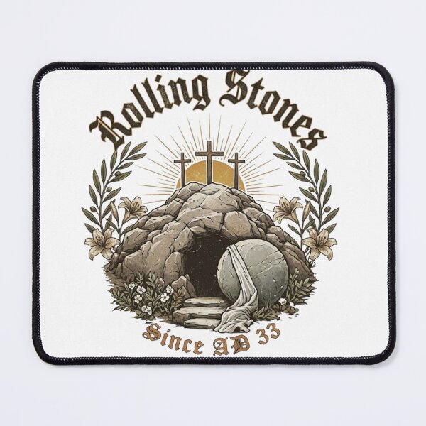 Item preview, Rolling Stones Since AD 33 - Retro Christian Resurrection Empty Tomb designed and sold by StillDow.