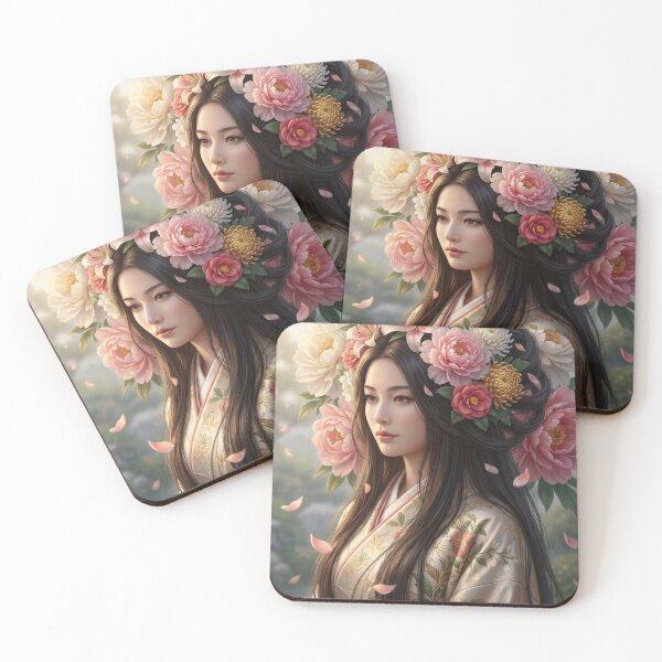 Item preview, Floral Crown Princess Portrait | Mori no Akari Series designed and sold by Mori-no-Akari.