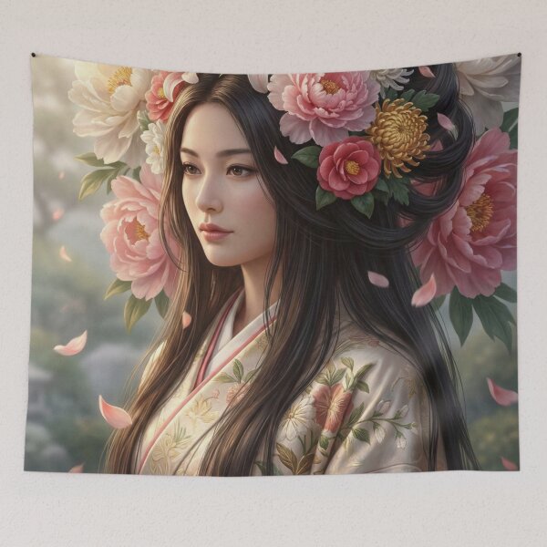 Item preview, Floral Crown Princess Portrait | Mori no Akari Series designed and sold by Mori-no-Akari.