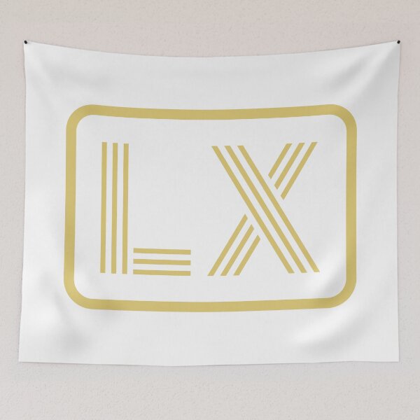 Item preview, LX Initials Gold Geometric Letters designed and sold by Jeallan Designs.