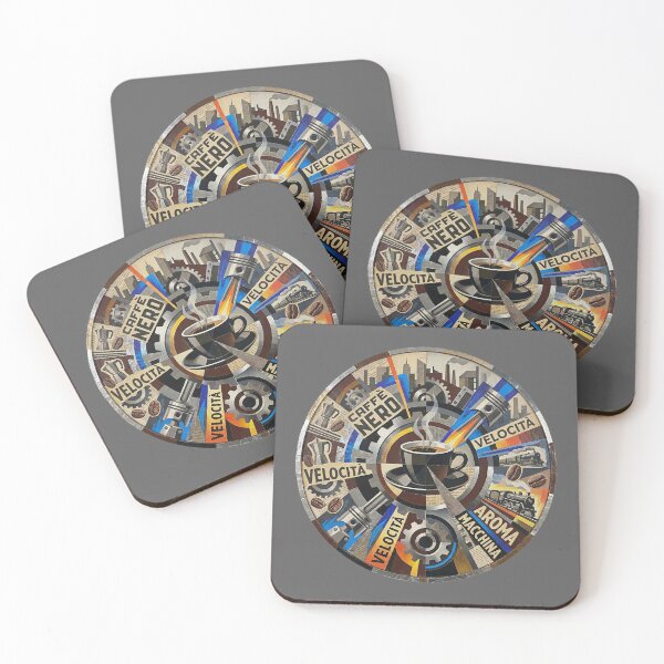 Item preview, Velocity of the Bean: Italian Futurism Coffee Art designed and sold by FreiherrPK.