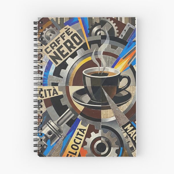Item preview, Velocity of the Bean: Italian Futurism Coffee Art designed and sold by FreiherrPK.