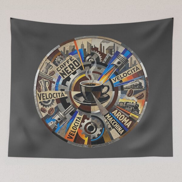 Item preview, Velocity of the Bean: Italian Futurism Coffee Art designed and sold by FreiherrPK.