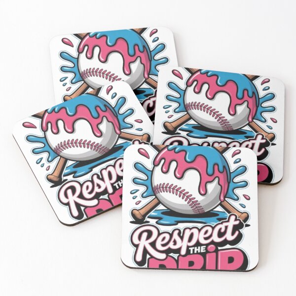 Item preview, Respect The Drip Baseball Ice Cream Drip Shirt – Funny Youth Streetwear Sports Design designed and sold by Youpiworld.